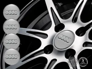 Audi Pegatinas Epoxi Bombadas Calcomanías de Aro Resina